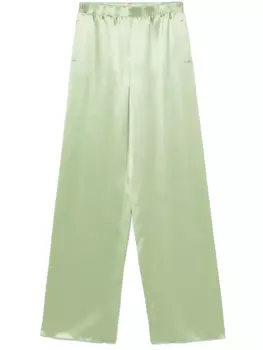 Атласные брюки Valentino Garavani, зеленый