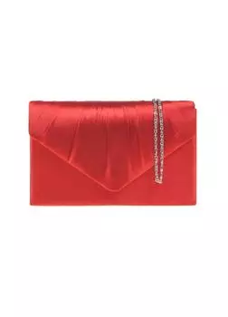 Атласный клатч-конверт KOKO COUTURE, красный