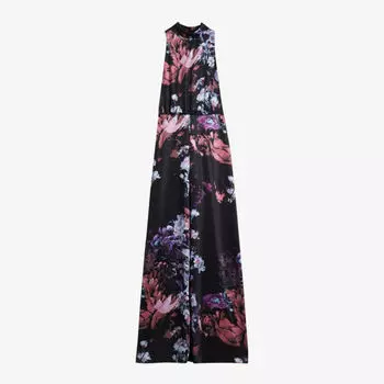 Атласный комбинезон Marleeh с цветочным принтом Ted Baker, черный