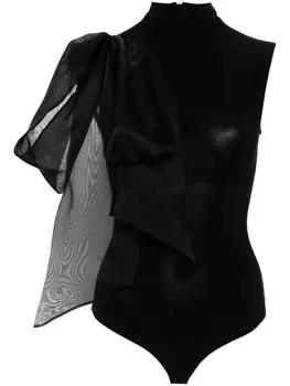 Atu Body Couture боди с драпировкой, черный