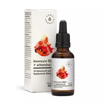 Aura Herbals, коэнзим Q10 с витамином Е жидкий, 30 мл