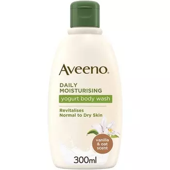 Aveeno Ежедневный увлажняющий гель для душа с йогуртом 300 мл с ароматом ванили и овса