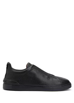 Avio мужские кожаные кроссовки Zegna, черный