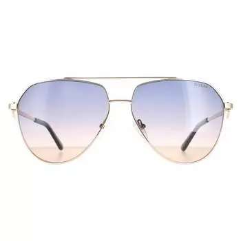 Авиаторы женские синие с градиентом gf6140 Guess, желтый