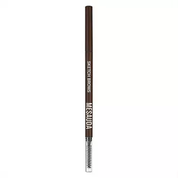 Автоматический карандаш для бровей sketch brows Mesauda, цвет nr. 104 dark, вес 0.09 гр.