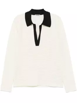 Ажурный свитер Jil Sander, белый