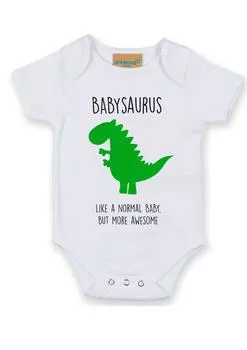 Babysaurus Динозавр Baby Grow 60 SECOND MAKEOVER, белый