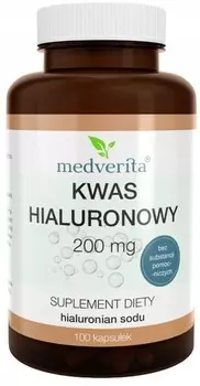 БАД Медверита Гиалуроновая кислота 200 мг, 120 капс Medverita