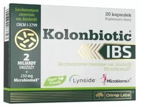 БАД, Олимп, Колонбиотик, кишечный пробиотик IBS, 20 капсул Olimp