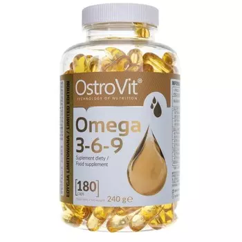 БАД, ОстроВит, Омега 3-6-9, 180 капсул Ostrovit