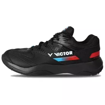 Бадминтонные туфли унисекс с низким верхом черного цвета Victor
