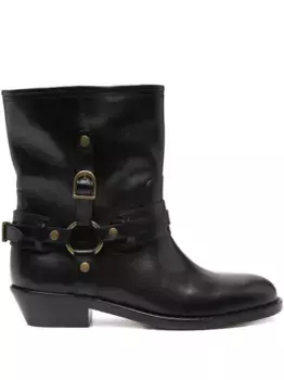 Байкерские ботинки ISABEL MARANT, черный