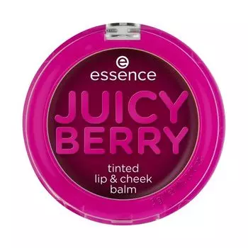 Бальзам для губ и щек с оттенком сочных ягод Essence, цвет juicy berry, 3 гр