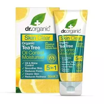 Балансирующий увлажняющий крем для лица 5в1, 50мл Dr.Organic, Dr Organic