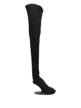 Balenciaga ботфорты без каблука, черный