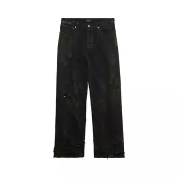 Balenciaga Брюки Destroyed Flat Black