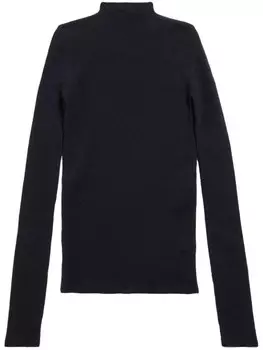 Balenciaga джемпер с круглым вырезом, черный
