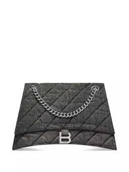 Balenciaga джинсовая сумка на плечо Crush среднего размера, серый