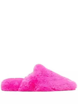 Balenciaga фактурные мюли, розовый