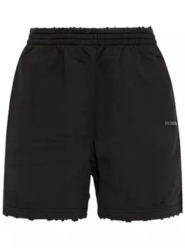 Balenciaga хлопковые шорты, черный
