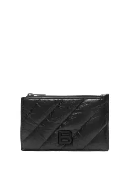 Balenciaga картхолдер Crush Long, черный