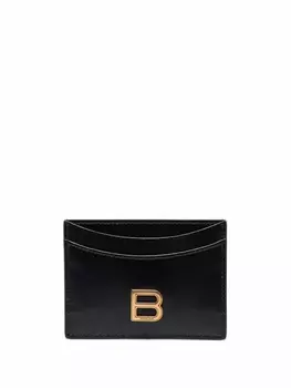 Balenciaga картхолдер Hourglass с логотипом, черный