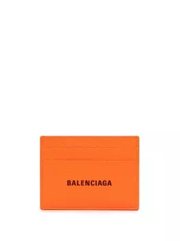 Balenciaga картхолдер с логотипом, оранжевый