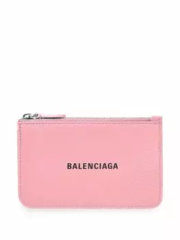 Balenciaga картхолдер с логотипом, розовый