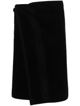 Balenciaga махровая юбка мини, черный