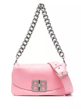 Balenciaga маленькая сумка на плечо BB Soft Flap, розовый