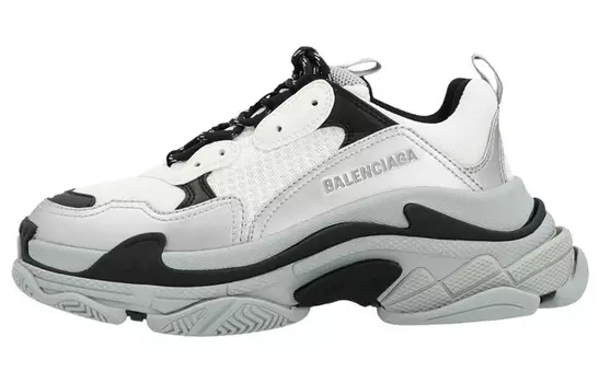 Кроссовки Balenciaga Triple S All Over Logo Black Magenta
