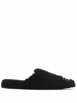 Balenciaga мюли с логотипом BB, черный