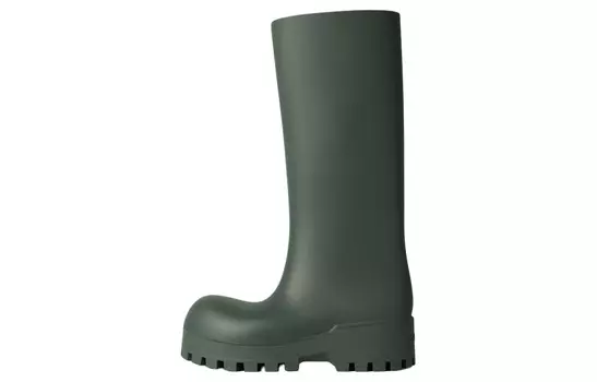 Balenciaga Резиновые Сапоги Женские, Dark Green