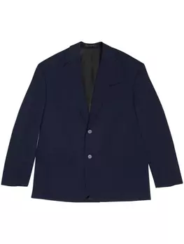 Balenciaga шерстяной блейзер оверсайз, синий