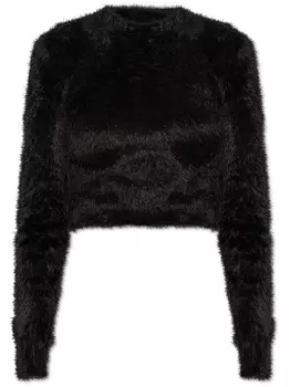 Balenciaga укороченный джемпер, черный