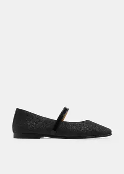 Балетки Andanines Glitter Essential Ballerinas, черный