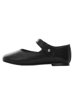 Балетки BELLAB Mango Kids, цвет black