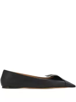 Балетки Bow Ferragamo, черный