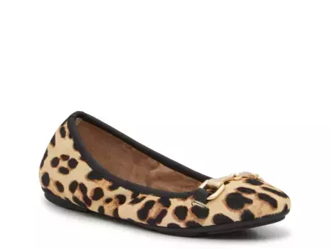 Балетки Calypso Ballet Flat Kelly & Katie, цвет beige_blackleopardprint