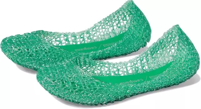 Балетки Campana Papel Mini Melissa, зеленый