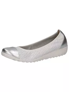 Балетки Caprice Ballerina, цвет WHITE/SILVER