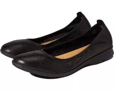 Балетки Clarks Jenette Ease, черная кожа