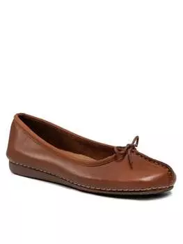Балетки Clarks, коричневый