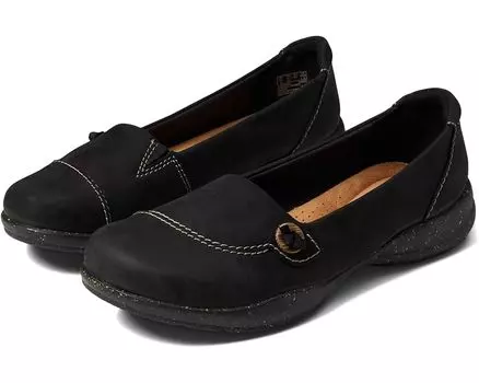 Балетки Clarks Roseville Sky, черная кожа