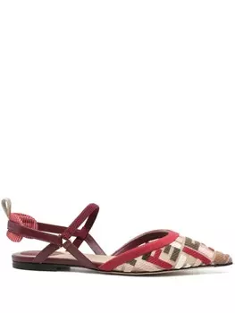 Балетки Colibr Lite FENDI, красный