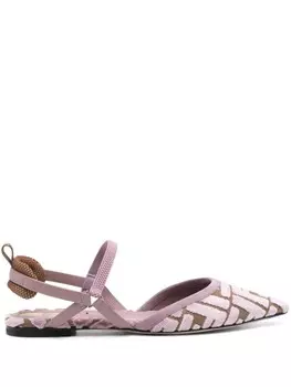 Балетки Colibr Lite FENDI, розовый