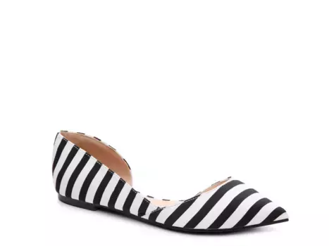 Балетки Cortni Flat Journee Collection, черно-белый