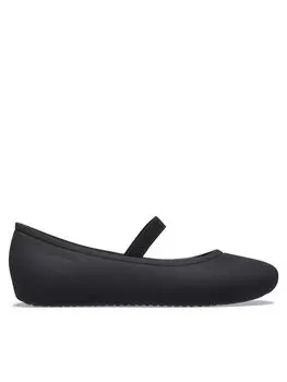 Балетки Crocs Brooklyn Flat K, черный
