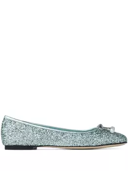 Балетки Elme Jimmy Choo, зеленый