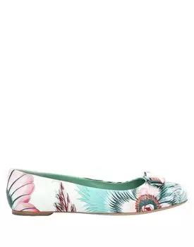 Балетки Ferragamo, белый